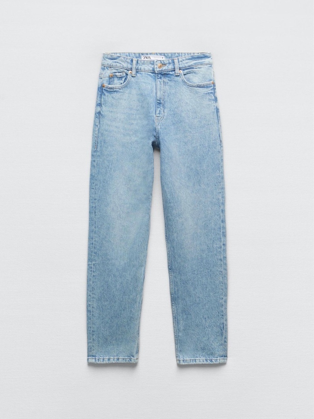 Zara High Waisted Z1975 Mom Fit Jeans
